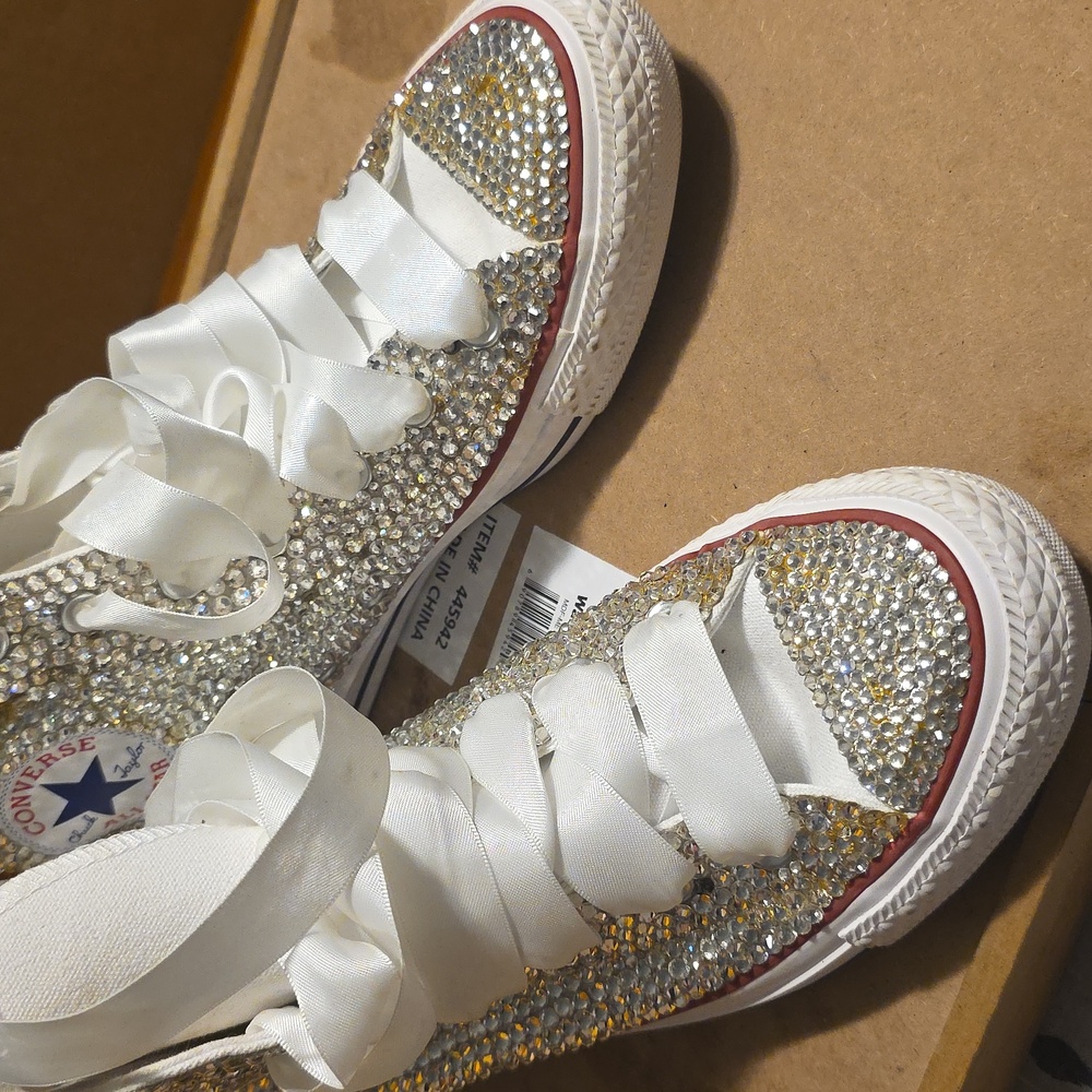 Converse Chuck Taylor Custom Sparkling High-Tops - Silvery - Picture 13 of 16